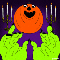 每日GIF(2020-10-13)的gif-Halloween Pumpkin GIF by Josh Freydkis