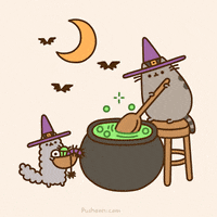 每日GIF(2020-10-26)的gif-Witches Brew Cat GIF by Pusheen