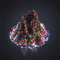 每日GIF(2020-11-20)的gif-Rainbow 3D GIF by xponentialdesign