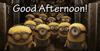 每日GIF(2020-12-16)的gif-Good Afternoon Minions GIF