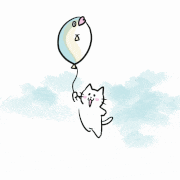 まうまう（mounmou）的gif的gif-ブリ風船