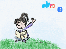 每日GIF(2021-03-07)的gif-Read No Social Media GIF