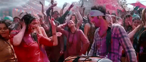 每日GIF(2021-03-29)的gif-Holi Festival Bollywood GIF