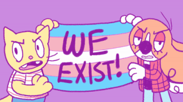 每日GIF(2021-04-01)的gif-Trans We Exist GIF