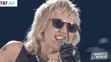 每日GIF(2021-04-04)的gif-Miley Cyrus Yes GIF by NCAA March Madness