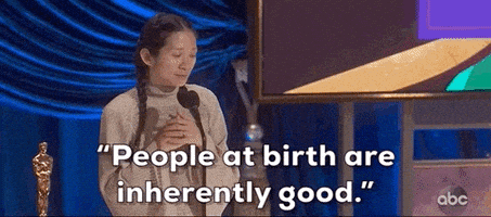 每日GIF(2021-04-26)的gif-Chloe Zhao Oscars GIF by The Academy Awards