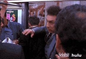 每日GIF(2021-06-28)的gif-need to get through nyc subway GIF by HULU