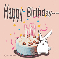 每日GIF(2021-07-16)的gif-Celebrating Happy Birthday GIF by snowbun