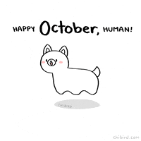 每日GIF(2021-10-02)的gif-Ghost Dog GIF by Chibird