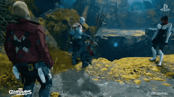 每日GIF(2021-10-28)的gif-Guardians Of The Galaxy Game GIF by PlayStation