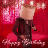 每日GIF(2021-11-18)的gif-Greeting Happy Birthday GIF by GIPHY Studios Originals