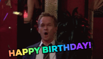 每日GIF(2021-12-02)的gif-Happy Birthday Reaction GIF