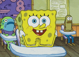 每日GIF(2021-12-30)的gif-Happy Spongebob Squarepants GIF