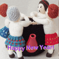 每日GIF(2022-01-01)的gif-Happy New Years GIF by TeaCosyFolk
