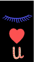 每日GIF(2022-02-16)的gif-Blinking I Love You GIF by EleMcKayArtist