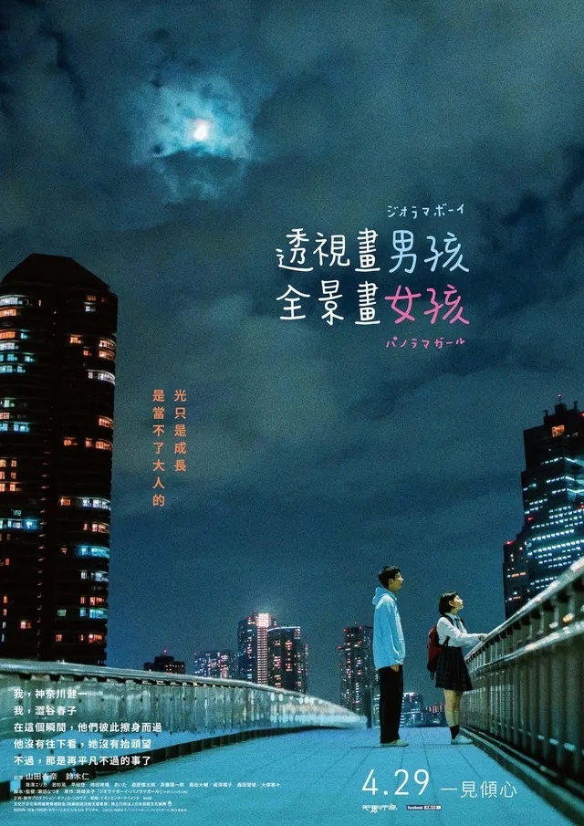 透视画男孩与全景画女孩的海报-正式海报 中国台湾